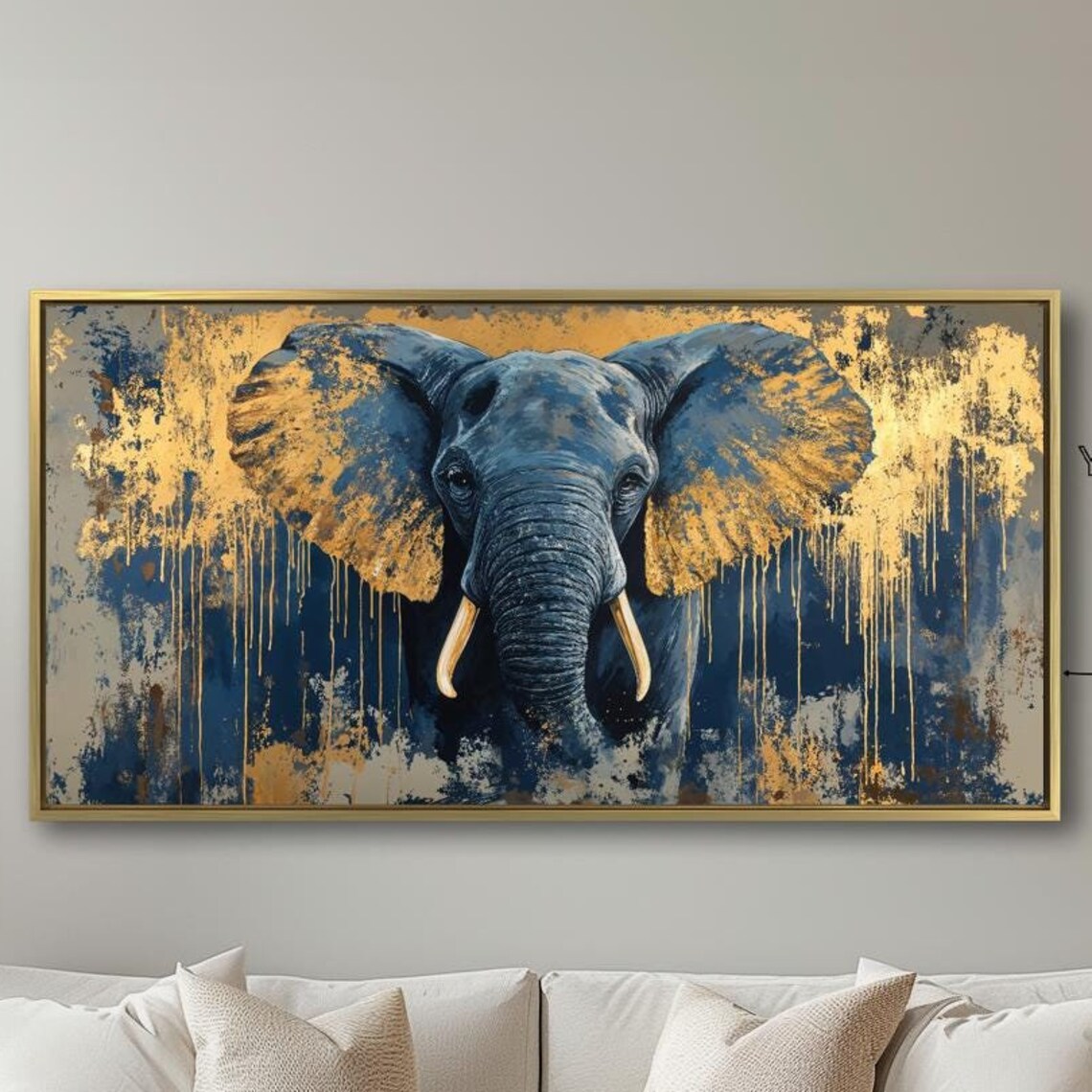 Elephant Animal Portrait Wildlife Poster Print