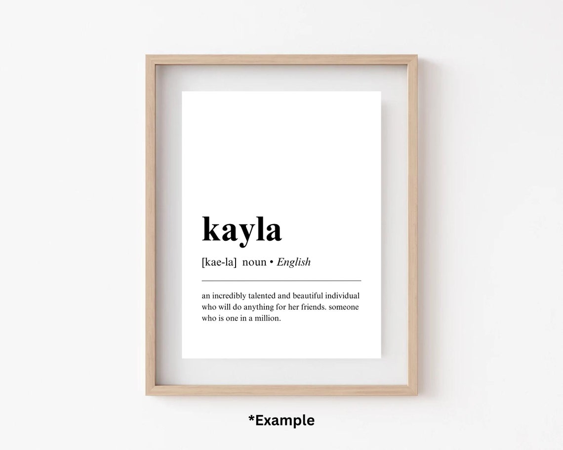 Personalized Gift Custom Definition Poster Art Name Definition Poster Bff Gifts Gifts For Friends Custom Room Decor - Image 2