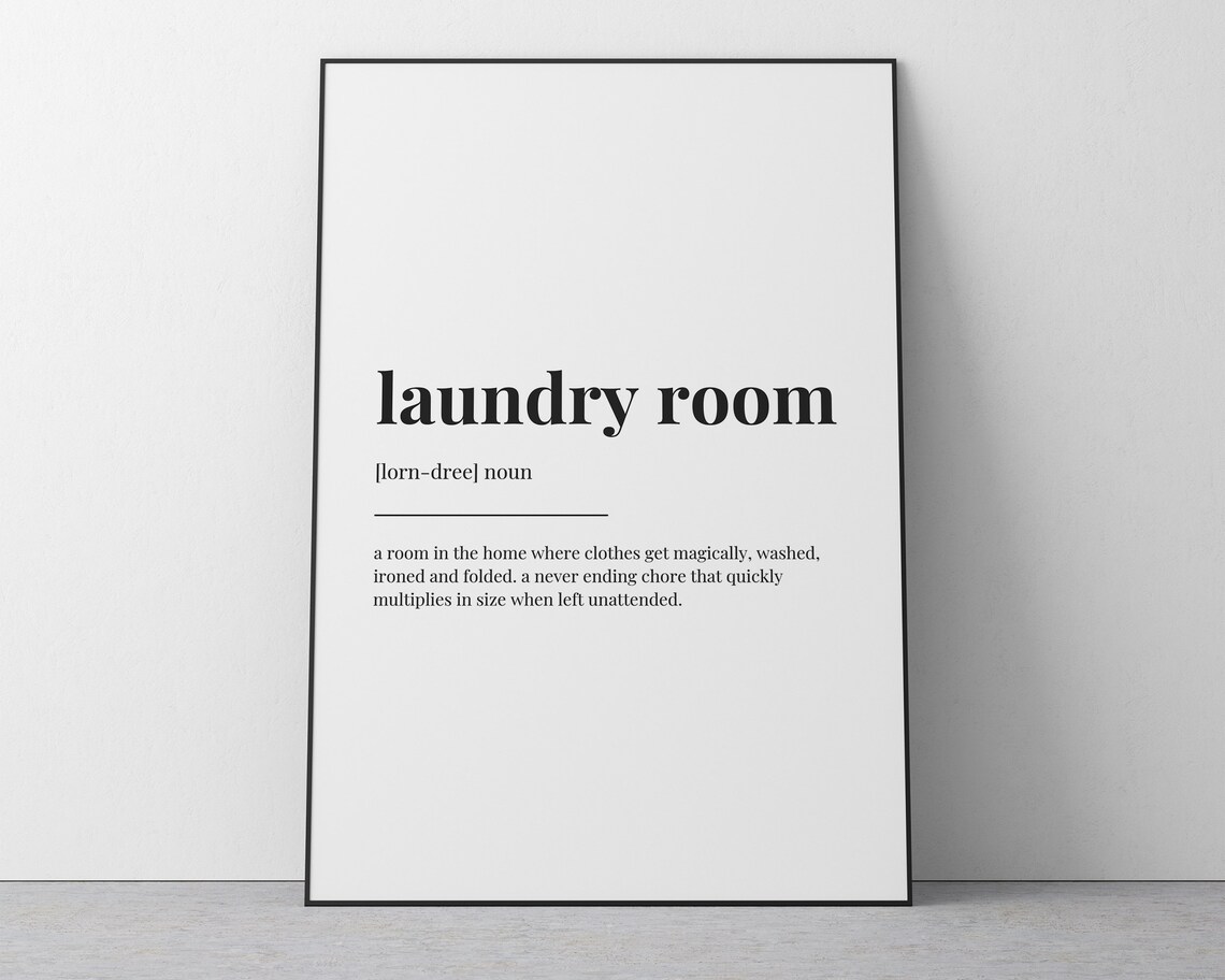Laundry Room Definition Meaning, Utility Room Print - Image 2