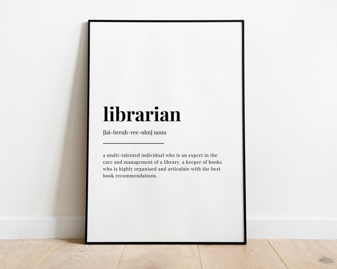 Librarian Definition Meaning, Gift for Librarian - Image 2