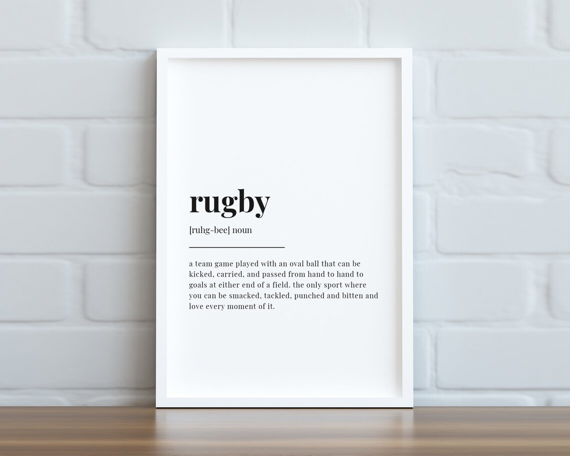 Rugby Definition Meaning, Gift For Rugby Player - Image 2