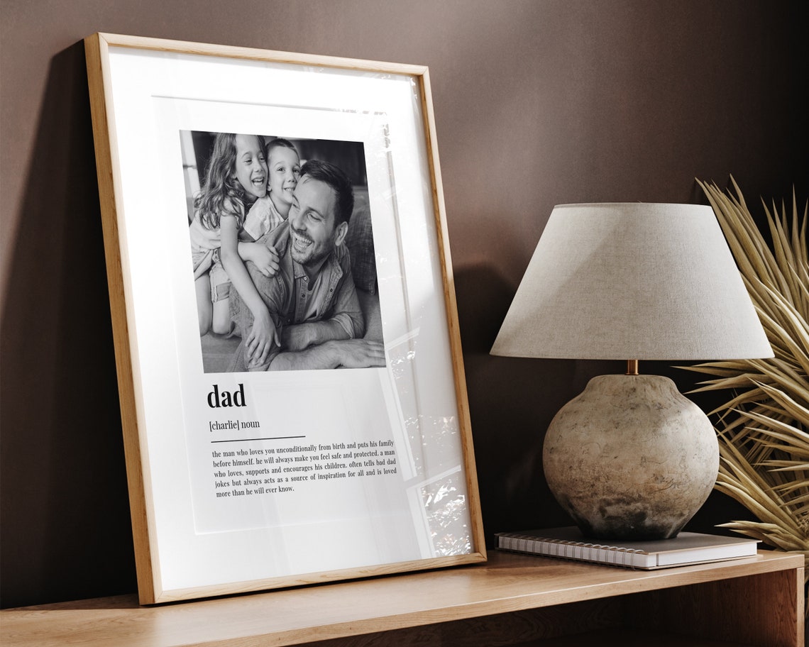 Dad Definition - Personalized Quote Art - Image 2