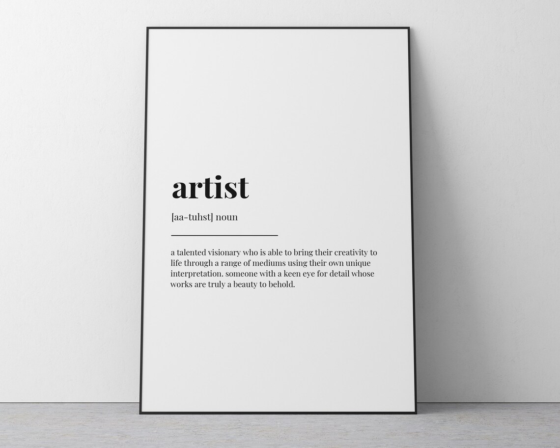 Artist Definition Quote Print, Gift for Artist - Image 2