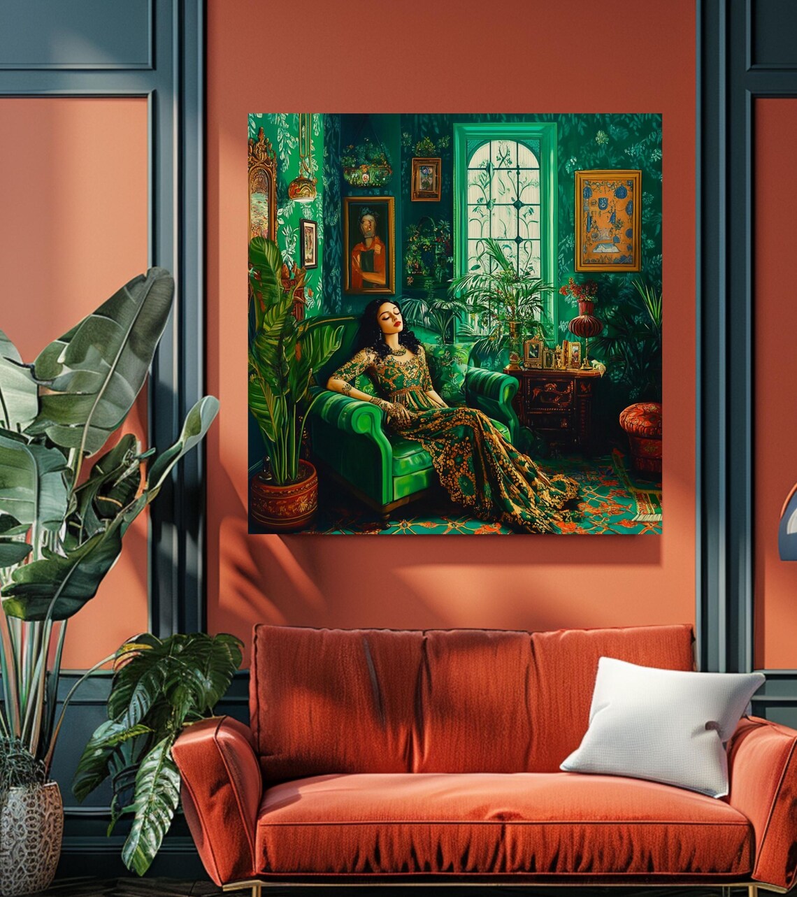 Vintage Maximalist Woman Illustration, Poster - Image 2
