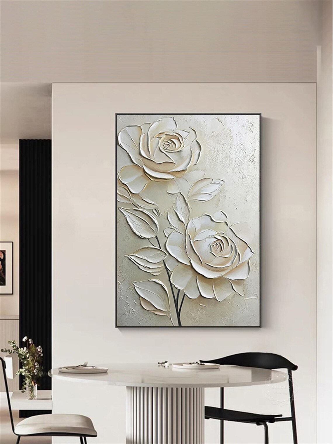 3D Textured Christmas Gifts Abstract Art Print - Image 3
