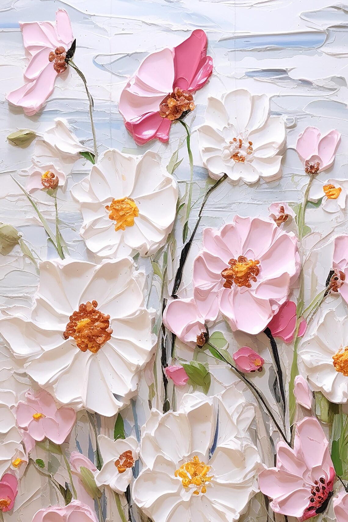 Pink Spring Floral Acrylic Art Print, Custom Home Decor - Image 5