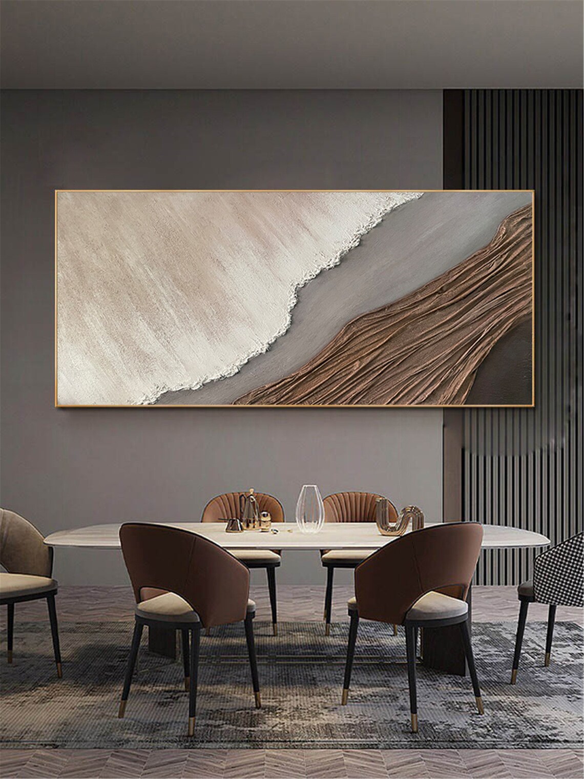 Singerpainting 3D Textured Abstract Acrylic Art Print - Image 2