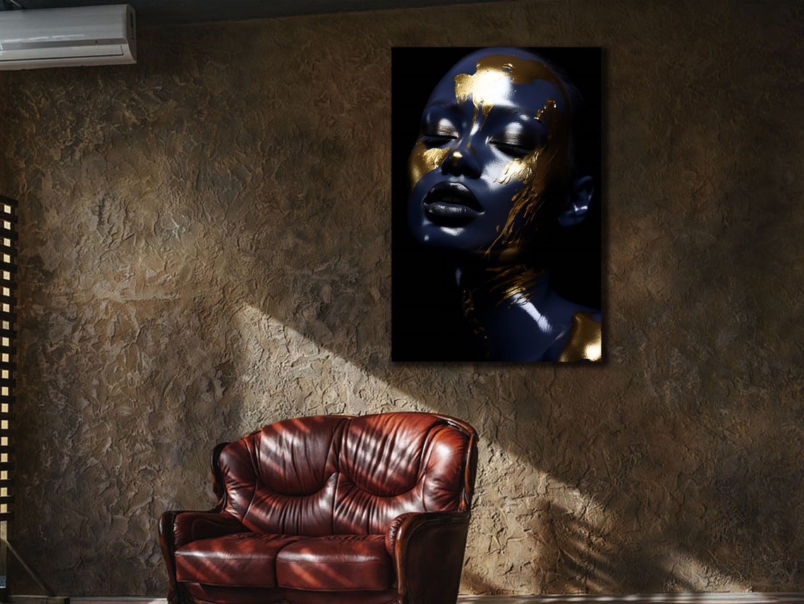 Goldblue Woman Printing Ethnic Girl Wall Decor Painting On Living Room Decoration Woman Portrait Poster Wall Hanging - Image 2