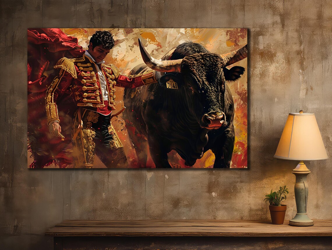 Spanish Matador Bullfighter Wall Art Poster Print - Image 2