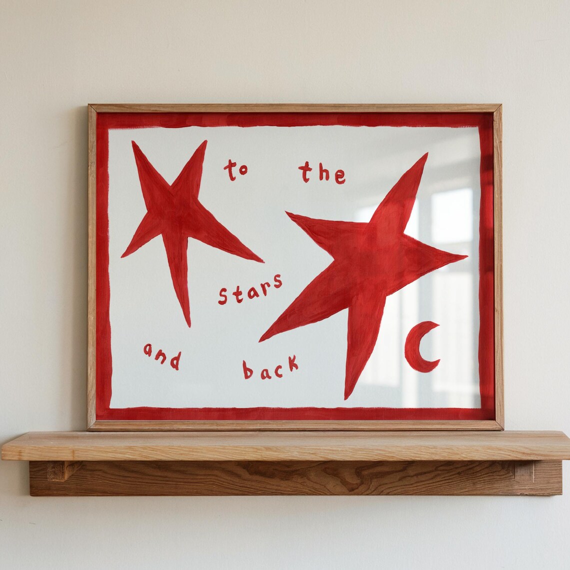 To The Stars Nursery Wall Art Print