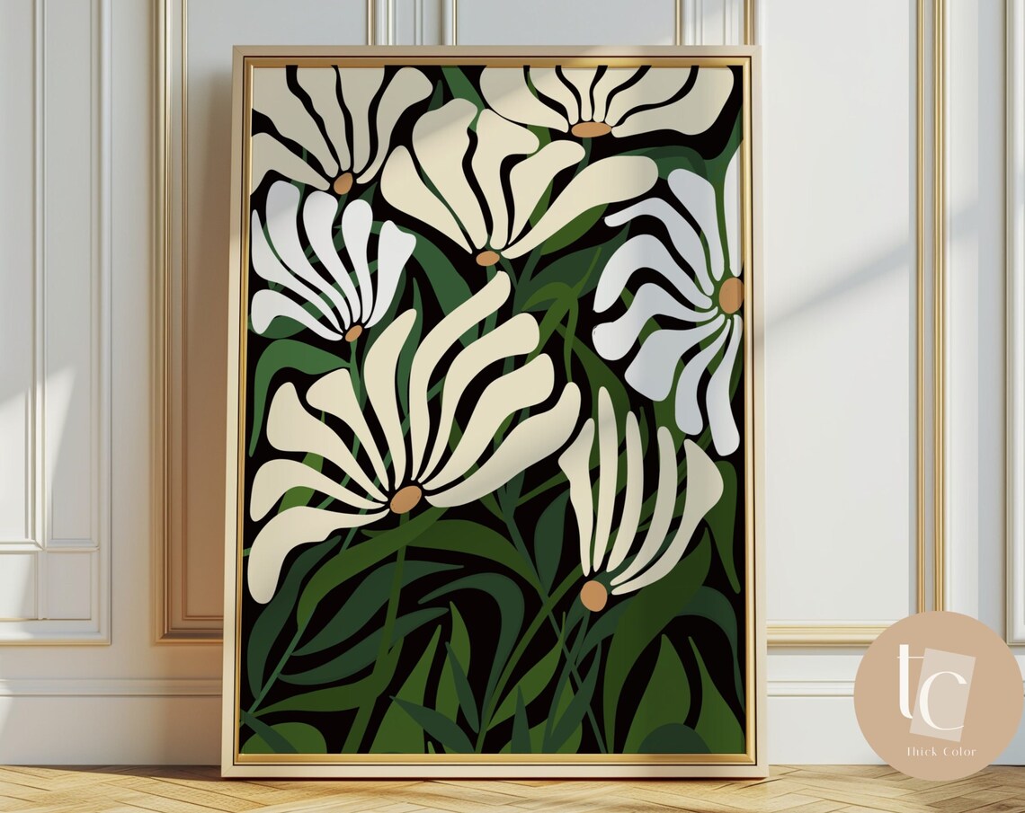 Botanical Abstract Art Print Set, Vintage Neutral
