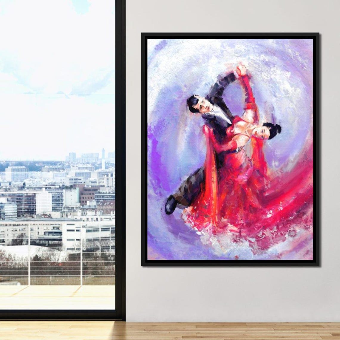Ballroom Dancers Elegant Art Print