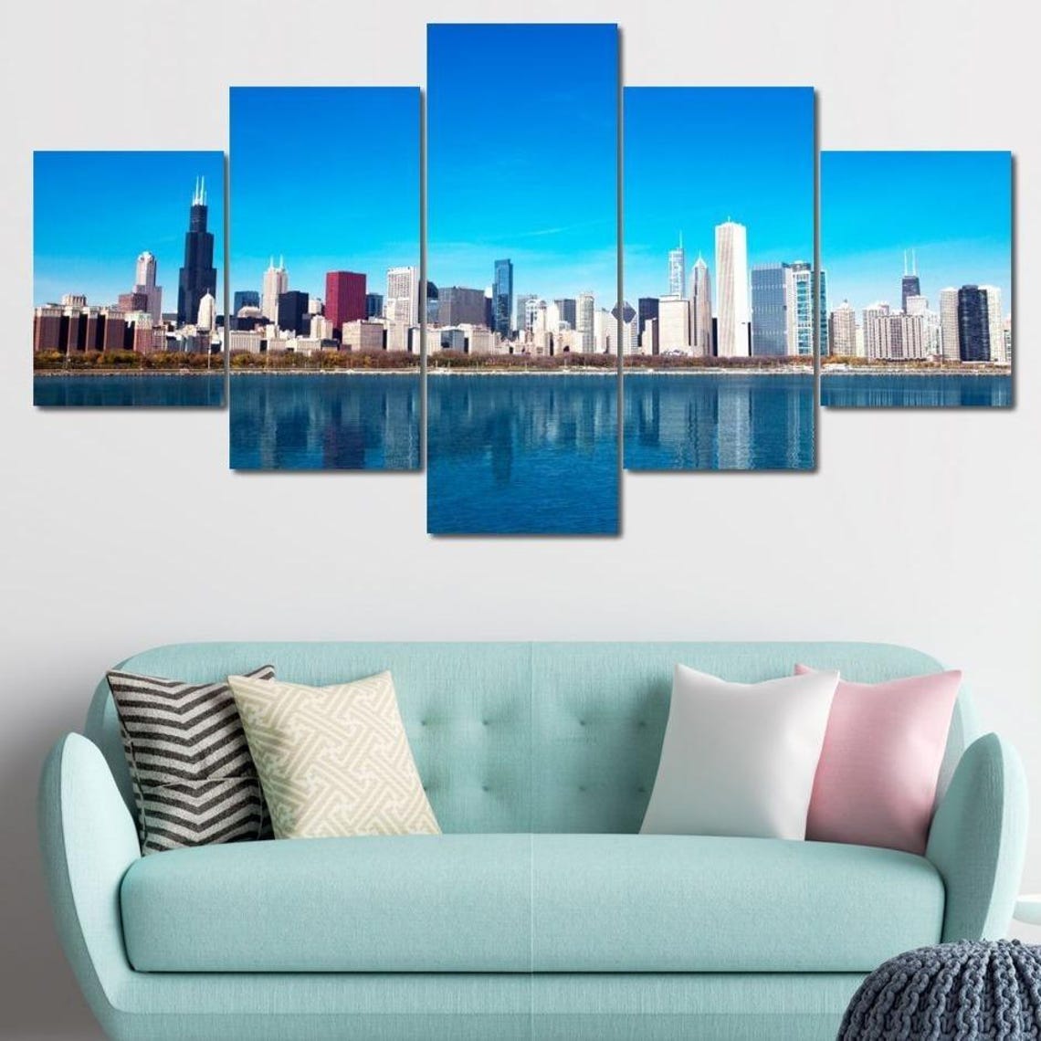 Chicago Skyline, Cityscape Art Print - Image 3