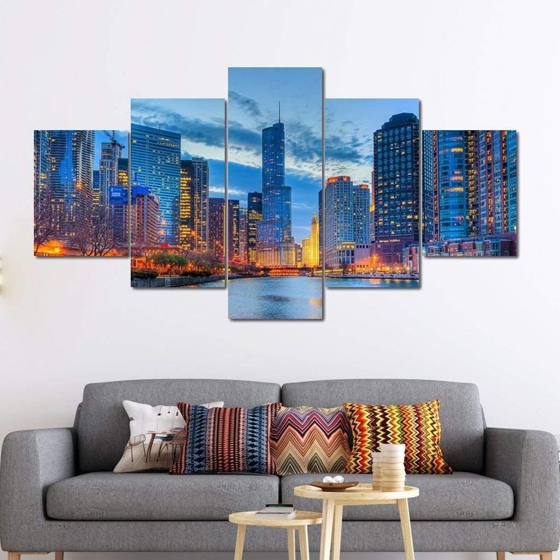 Chicago Skyline - Cityscape Art Print - Image 3