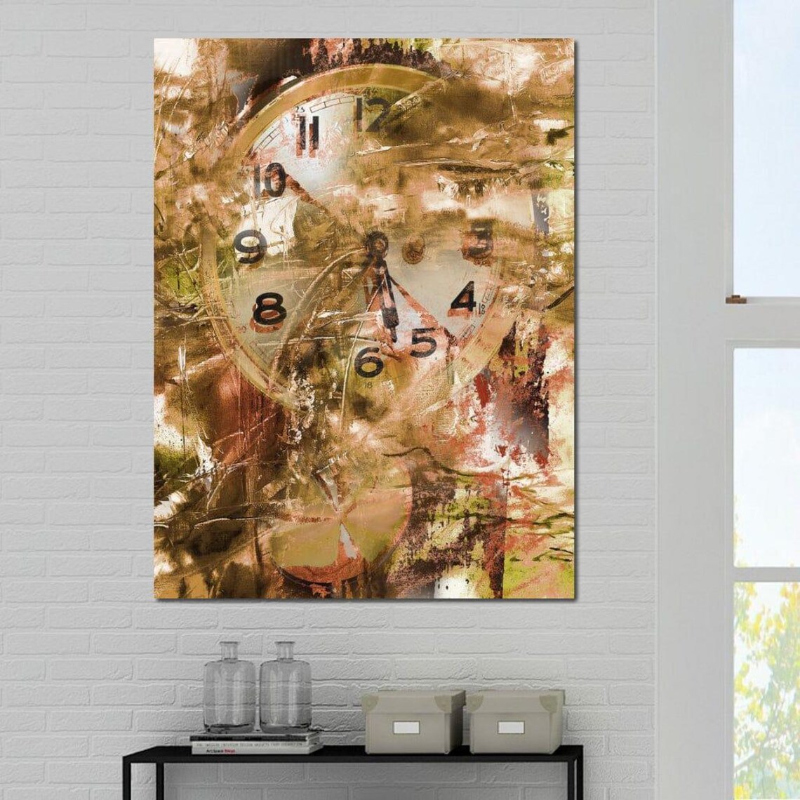 Psychedelic Clock, Trippy Abstract Art Print - Image 4