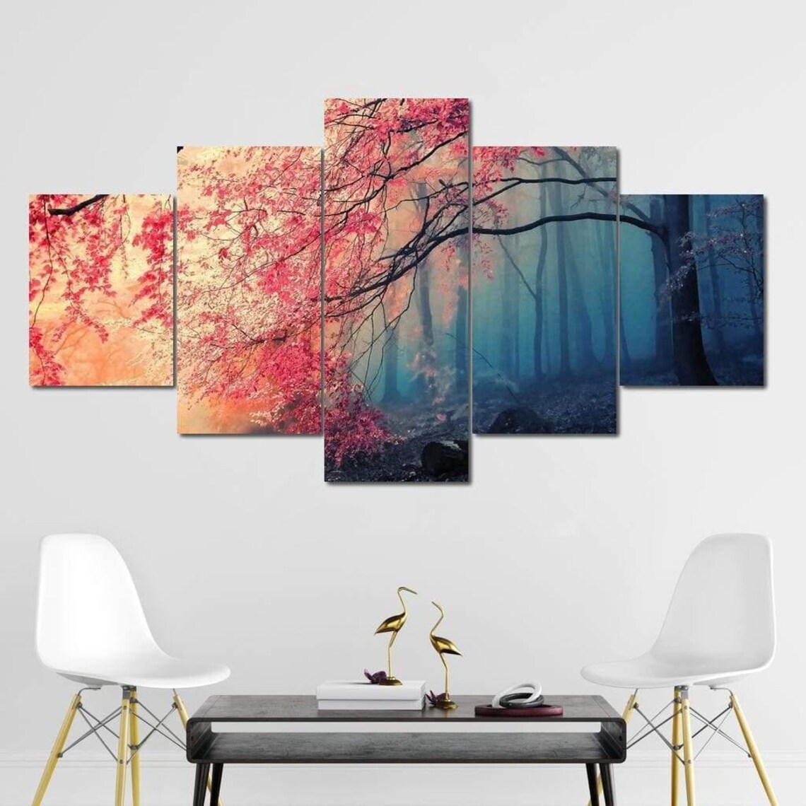 Eerie Forest, Moody Landscape Art Print - Image 3