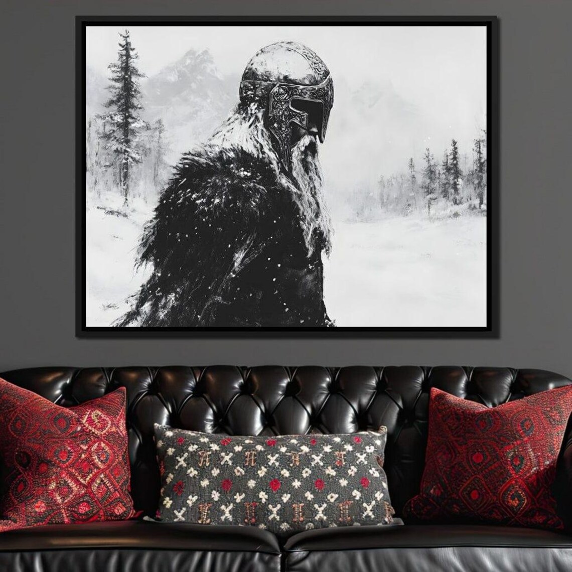Viking Saga In Winter Majesty Nordic Warrior Wall Art Historical Heroic Scene Home Decor By Nichecanvas - Image 2