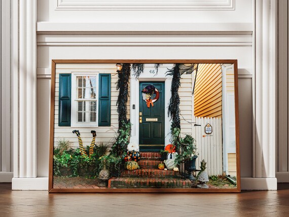 Halloween Porch Photography Print Spooky Alexandria Va Decor