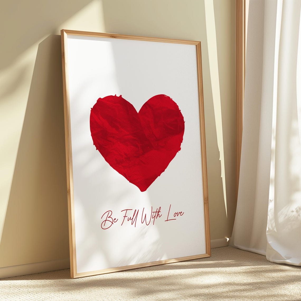 Full Of Love Heart Print, Trendy Retro Art - Image 2