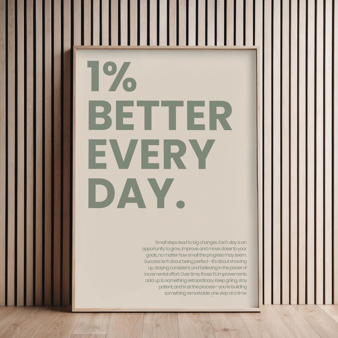 Better Every Day Motivational Art Print, Home Gym