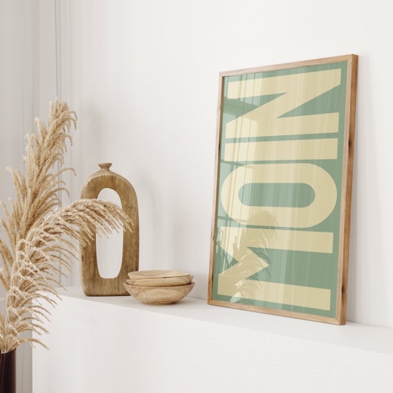 Moin Hamburg Travel Poster, Sage Green Beige