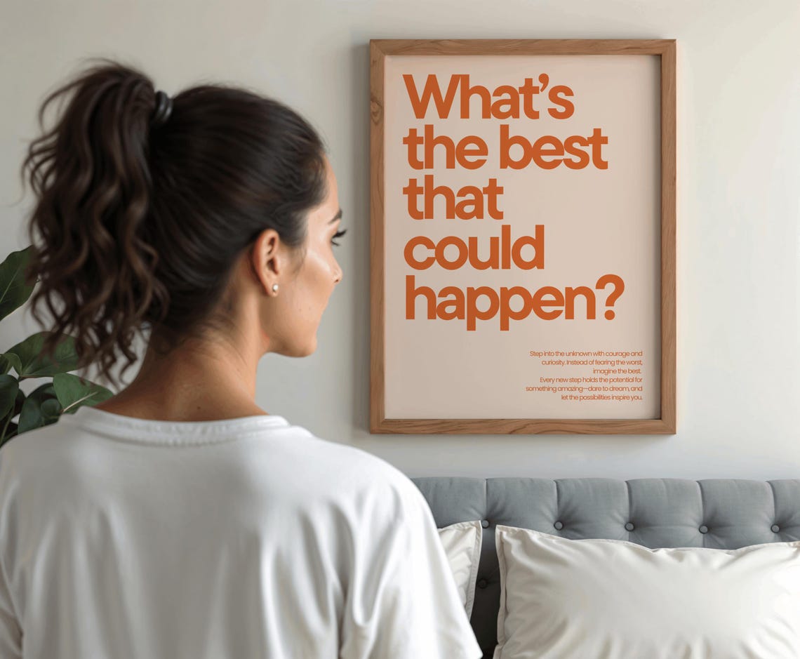 What's The Best That Could Happen Motivational Poster - Image 2