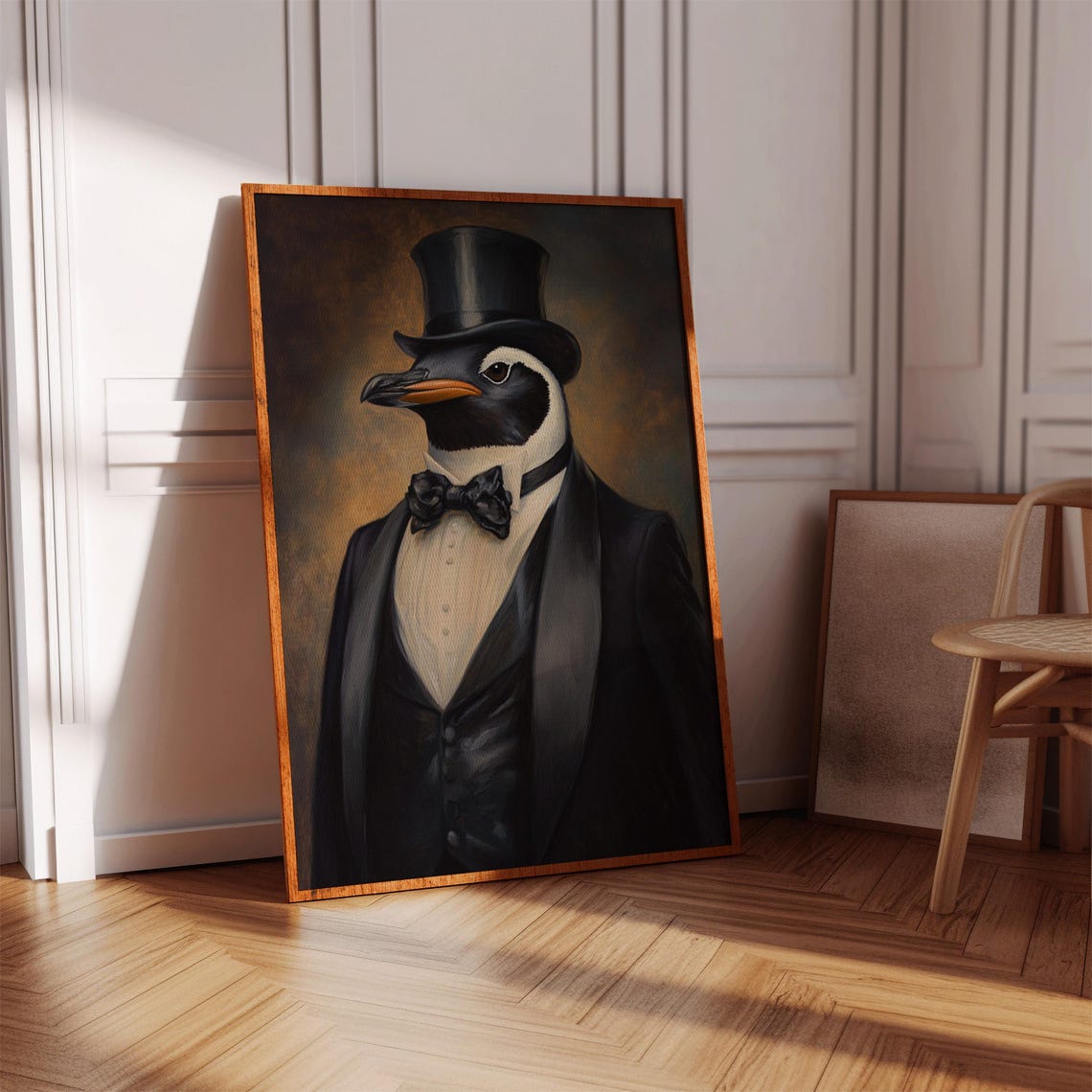 Gentleman Penguin In Top Hat And Tuxedo Classic Portrait Poster