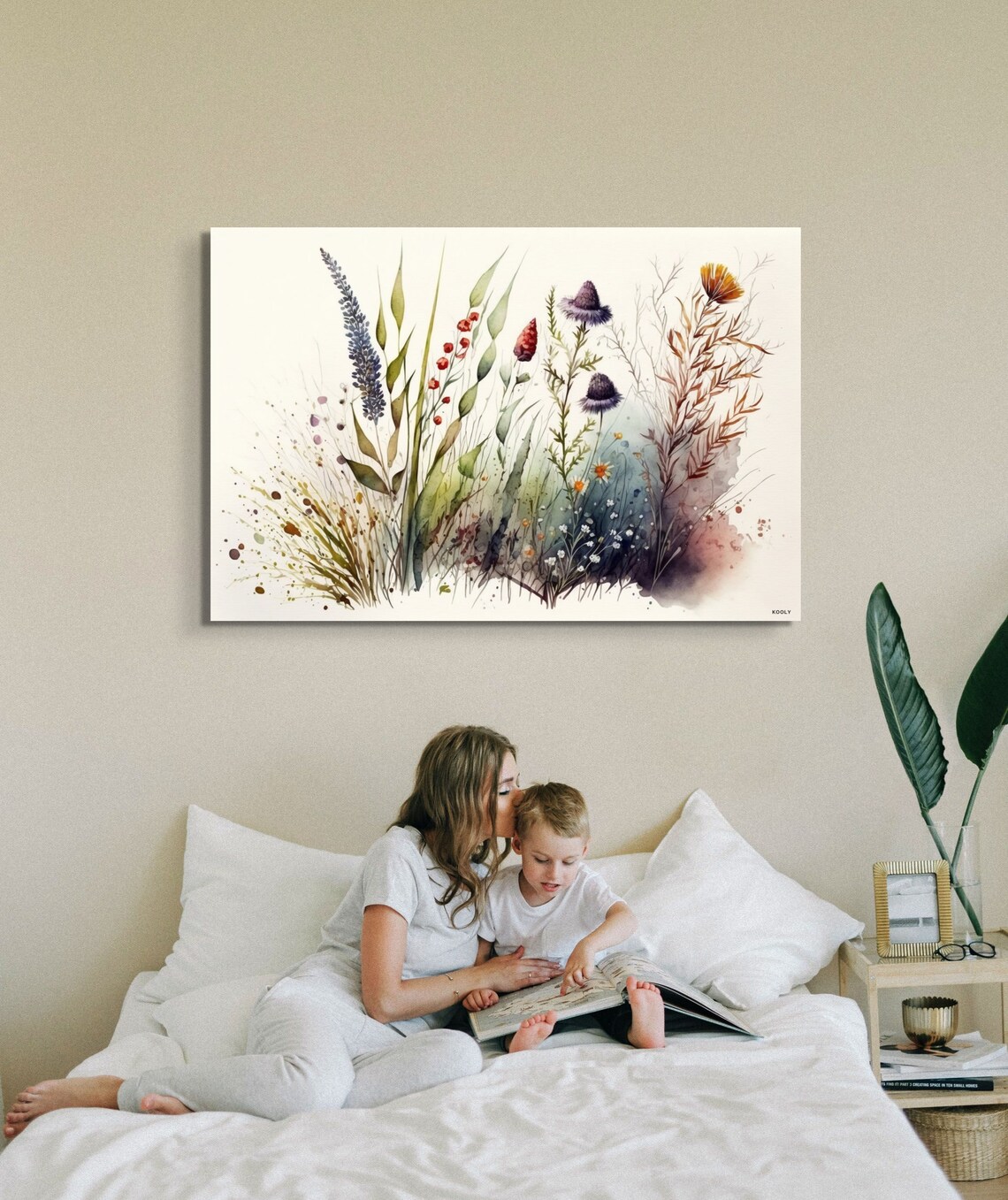 Wildflower Meadow Botanical Watercolor Country Garden Poster - Image 7