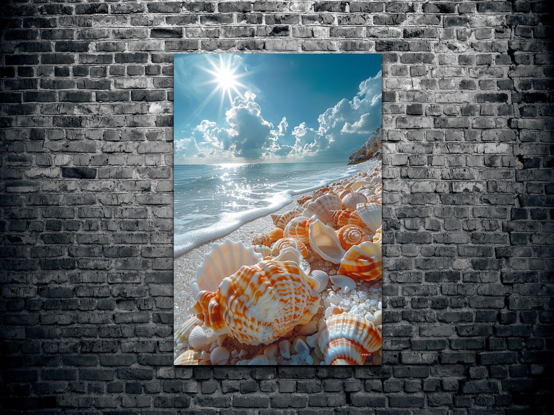 Sea Shell Art Print, Ocean Beach Decor - Image 2