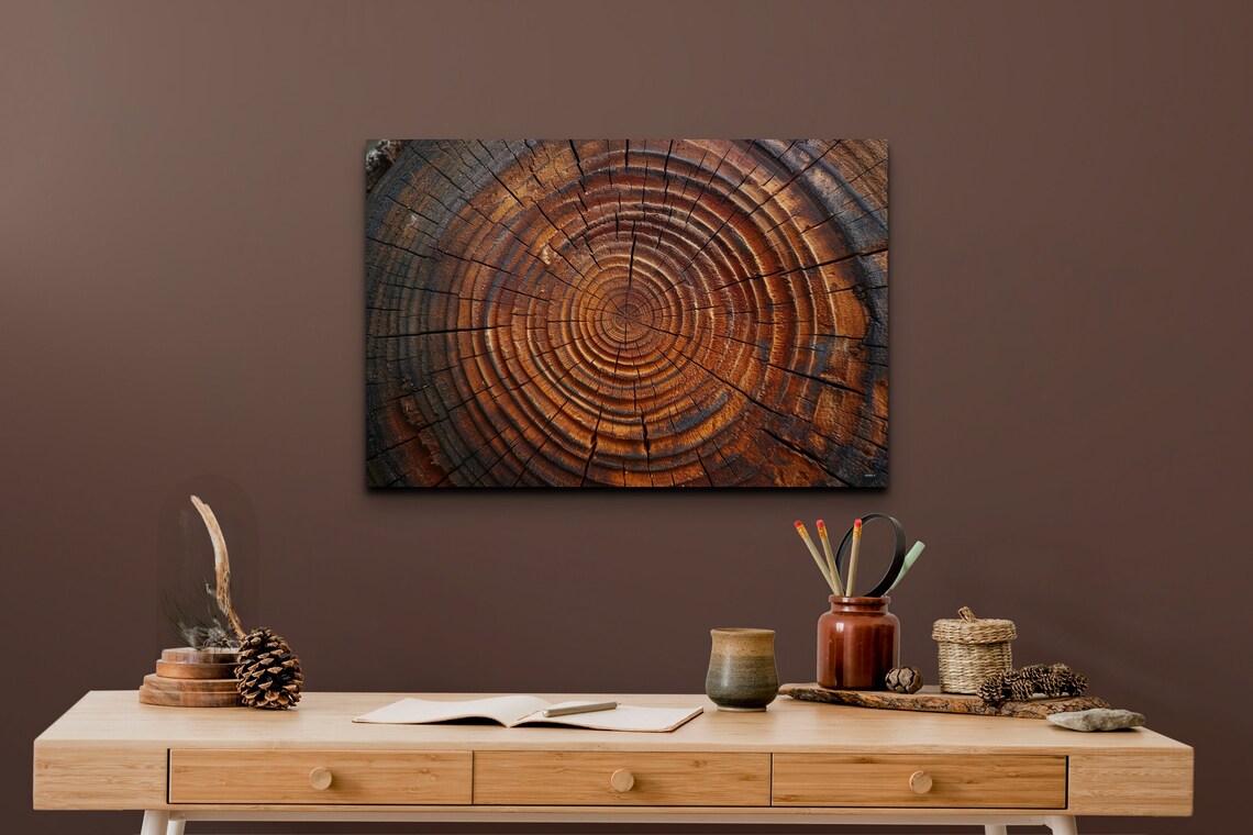 Tree Ring Art Print, Tree of Life Landscape - Image 5