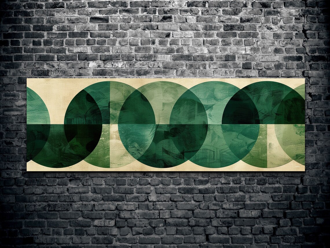 Mid Century Modern Boho Geometric Wall Art - Image 2