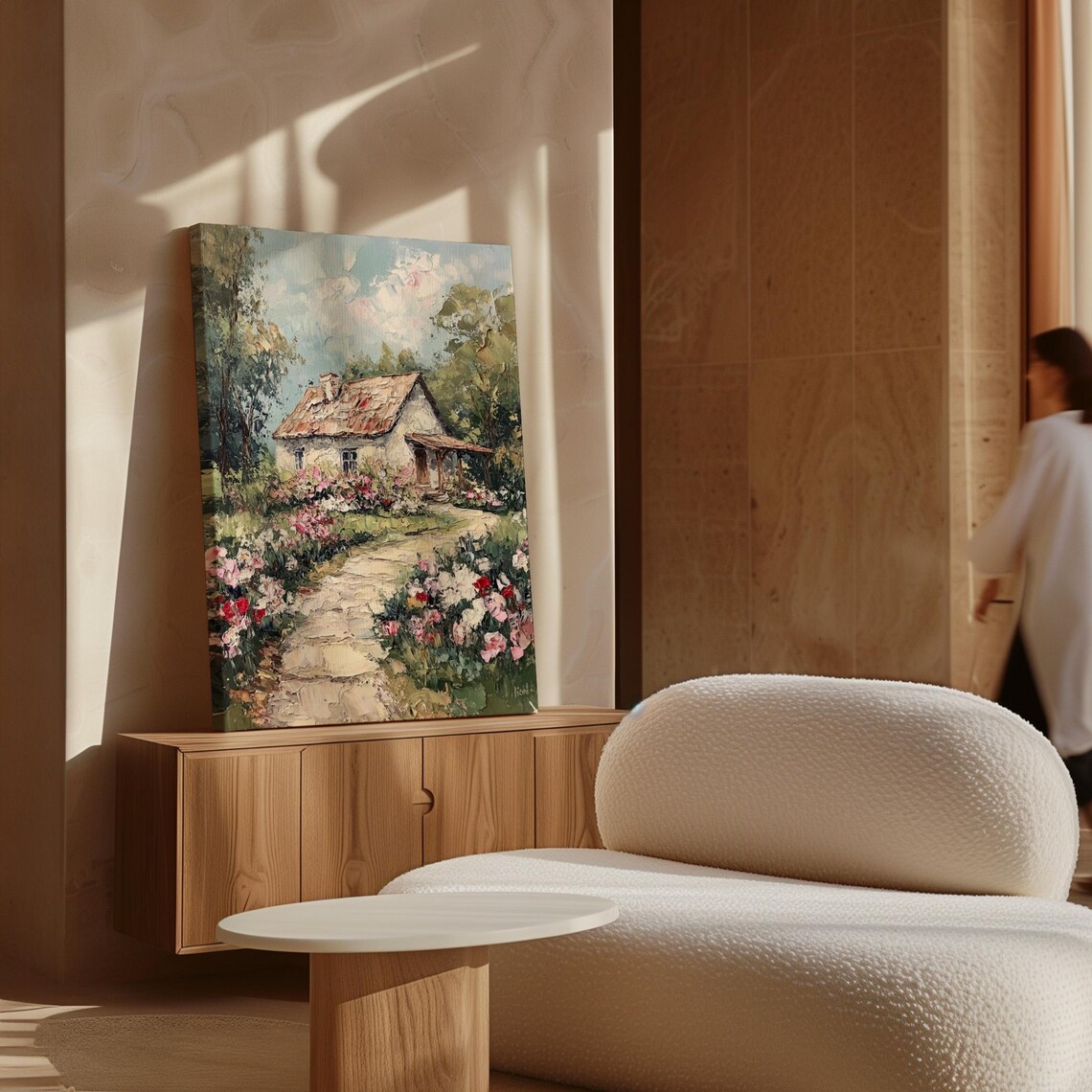 Charming Cottage With Flower Garden, Rustic Landscape - Image 7