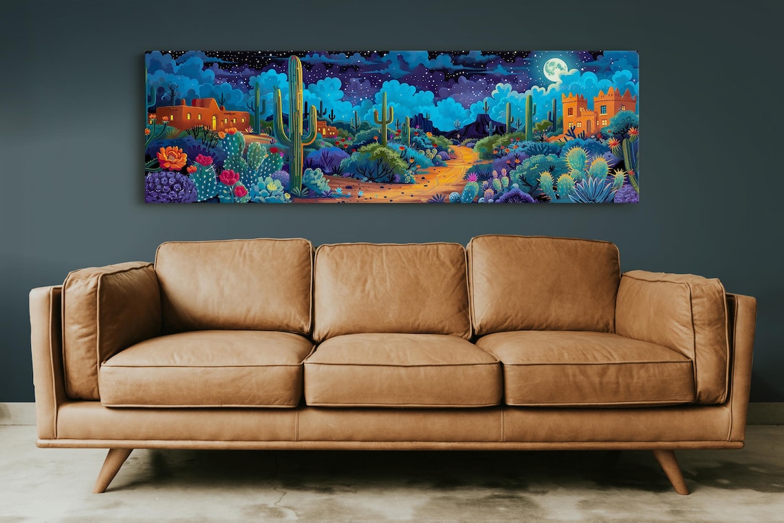 Southwest Desert Watercolor Cactus Art Print - Image 6