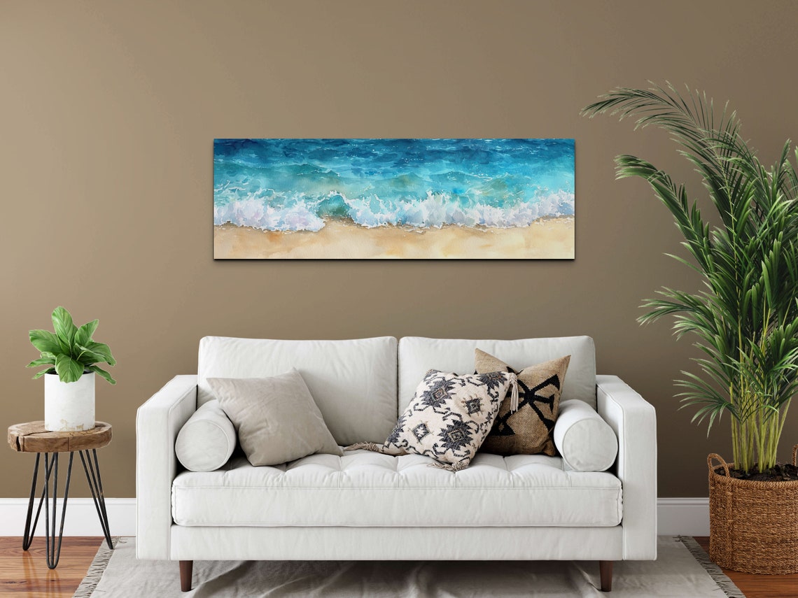 Watercolor Ocean Wave Wall Art Print - Image 5