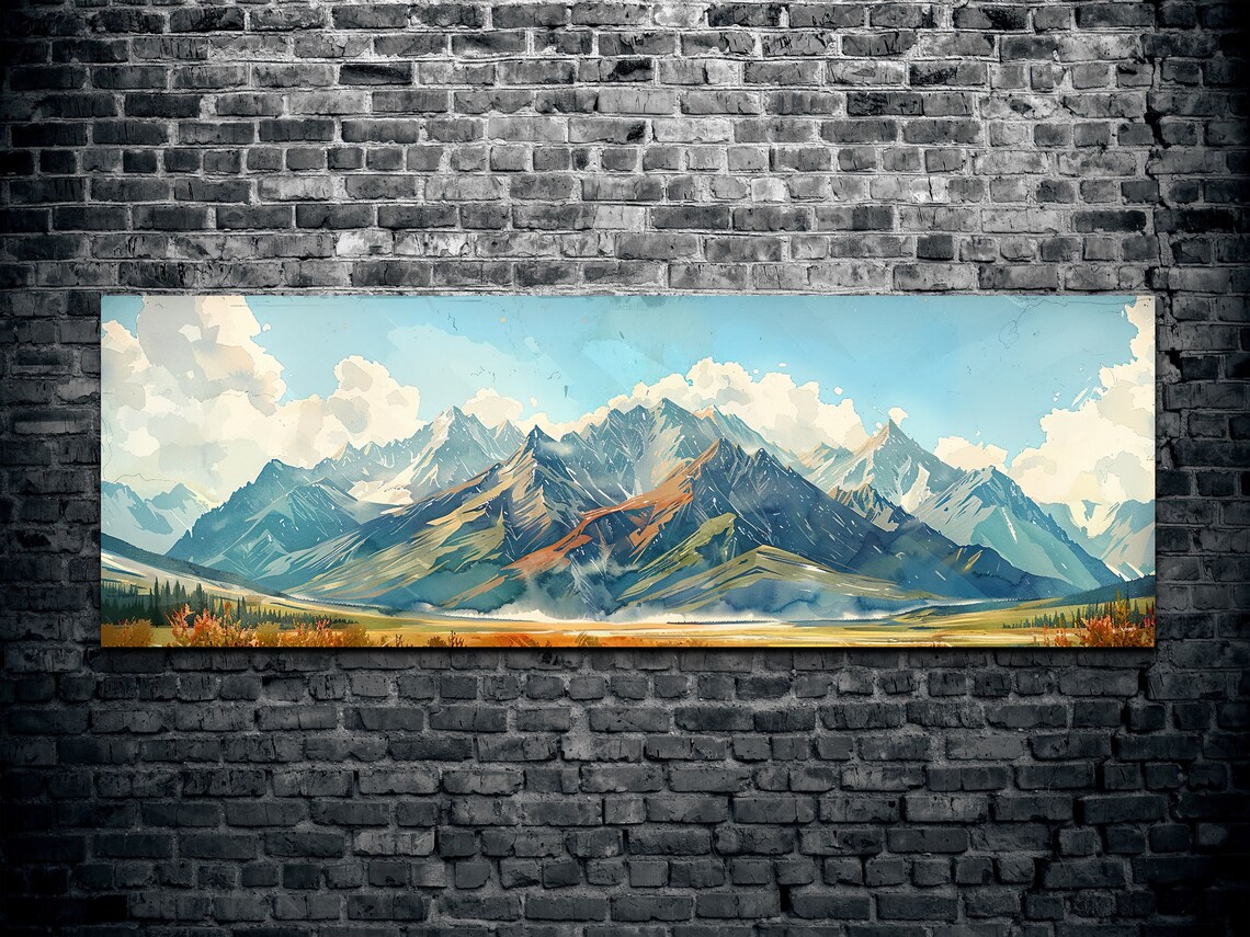 Brooks Mountain Range, Mid-Century Modern Scenery - Image 2