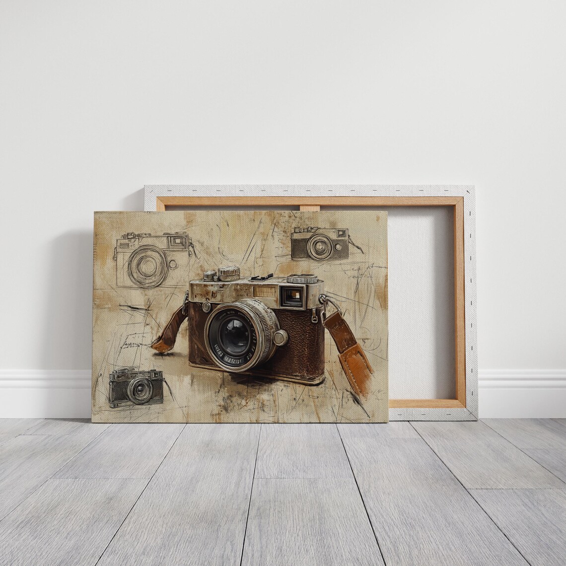 Vintage Camera Sketch Art Print, Retro Decor - Image 3