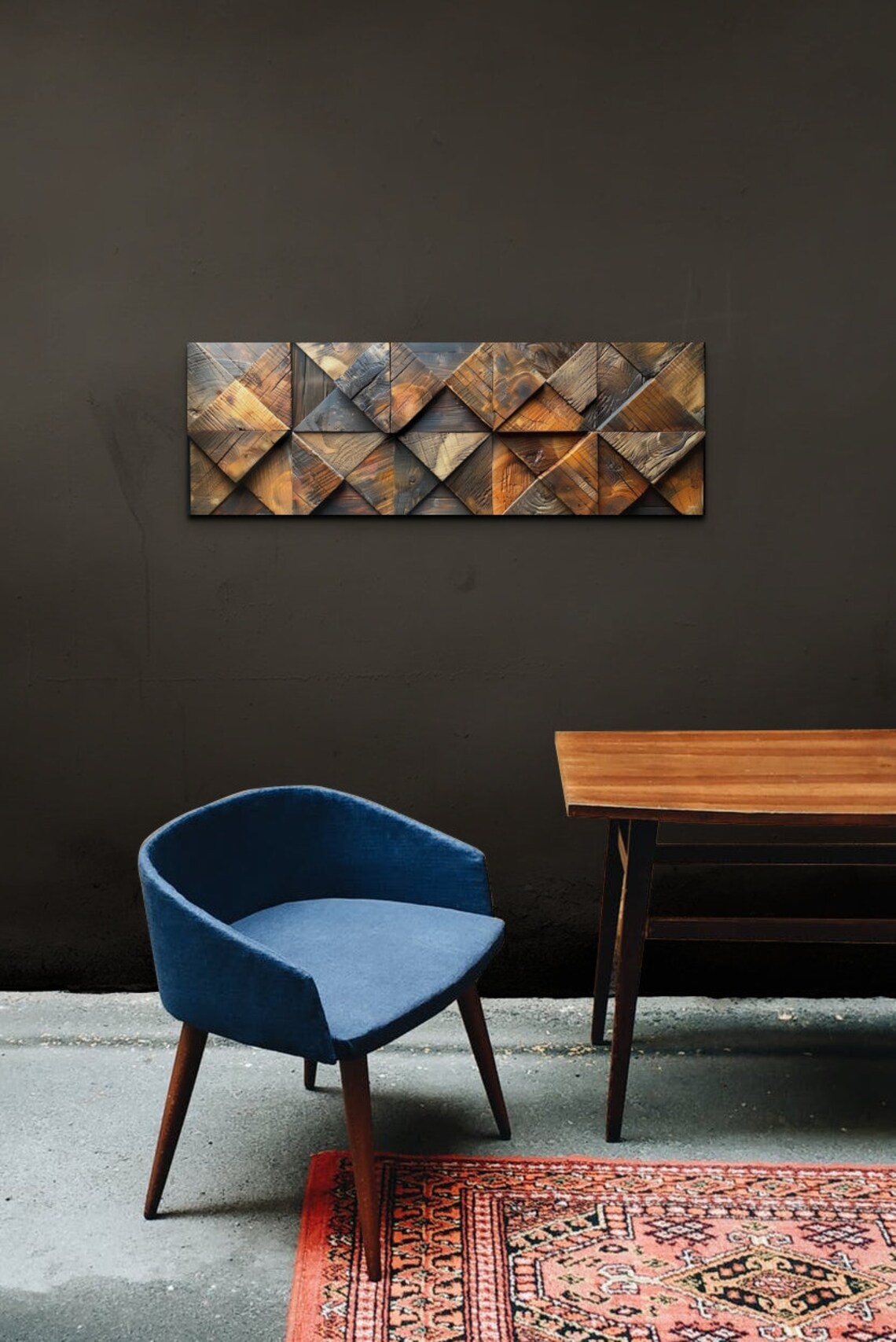 Wood Pattern Style Art Print, Panoramic Decor - Image 5