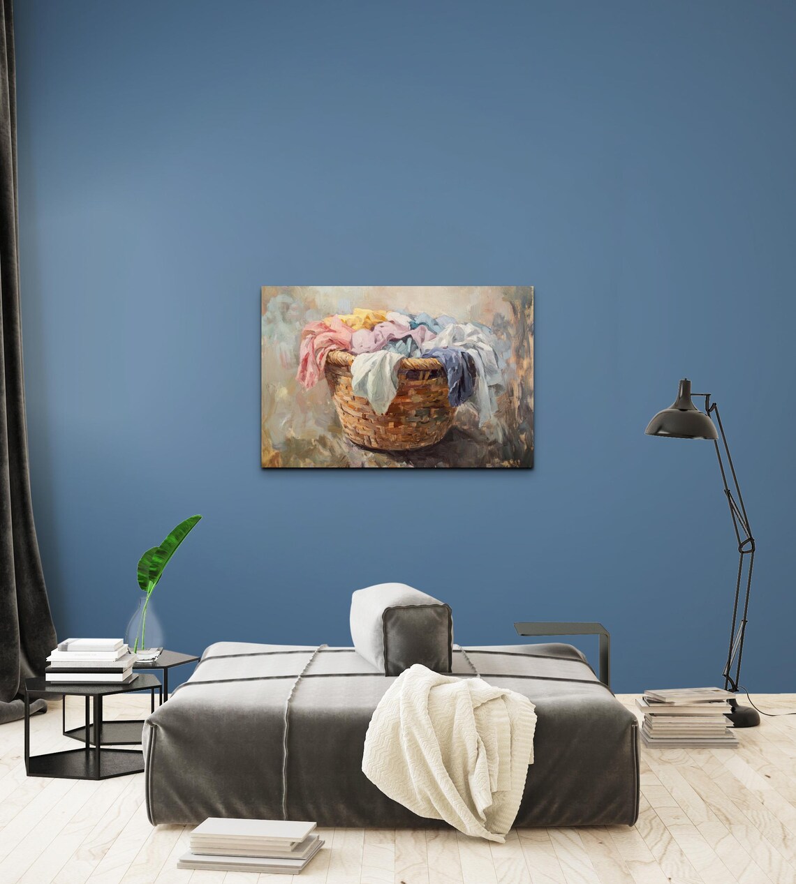 Laundry Basket Art, Laundry Room Wall Art Print - Image 4