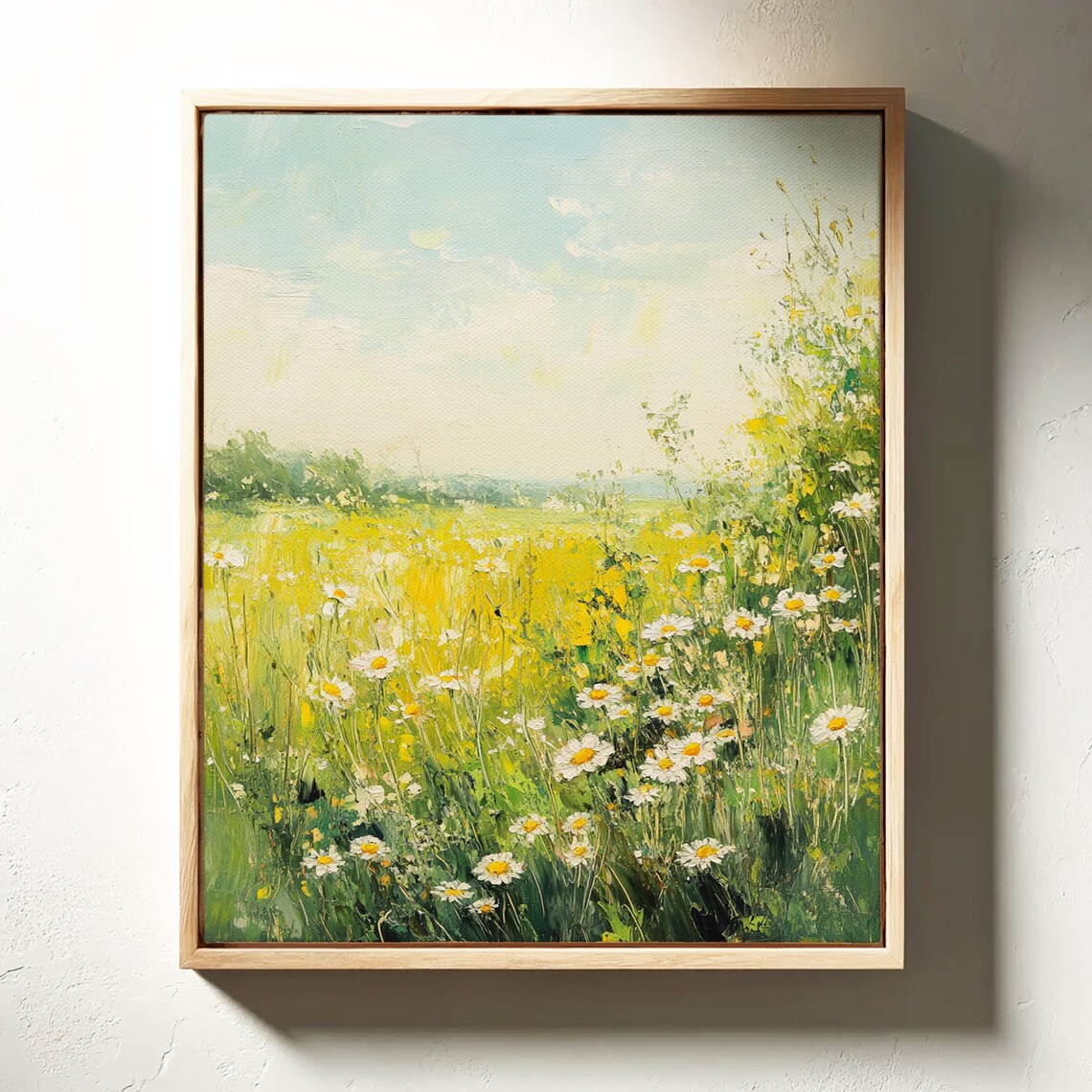 Wildflower Meadow, Vibrant Spring Landscape Art Print - Image 4