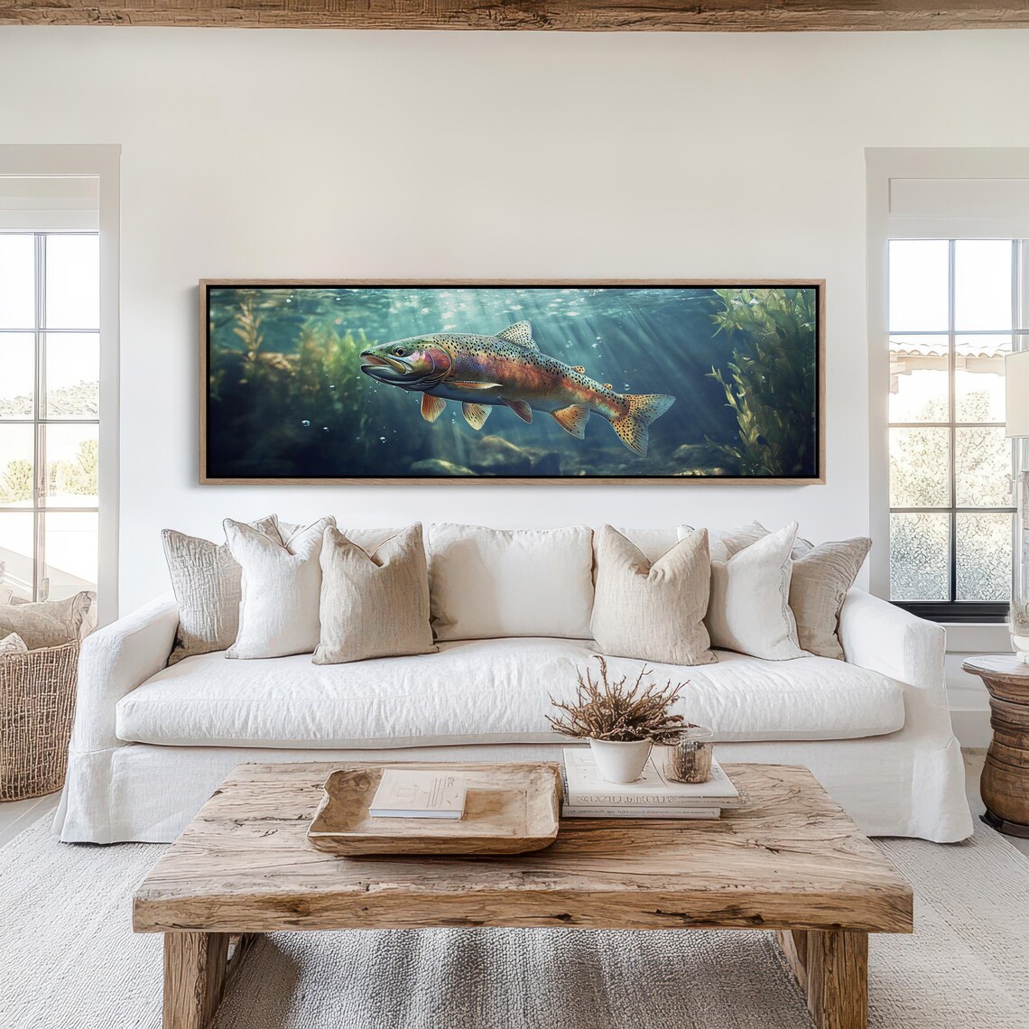 Rainbow Trout Underwater Close Up Nature Wildlife Fishing Poster - Image 4