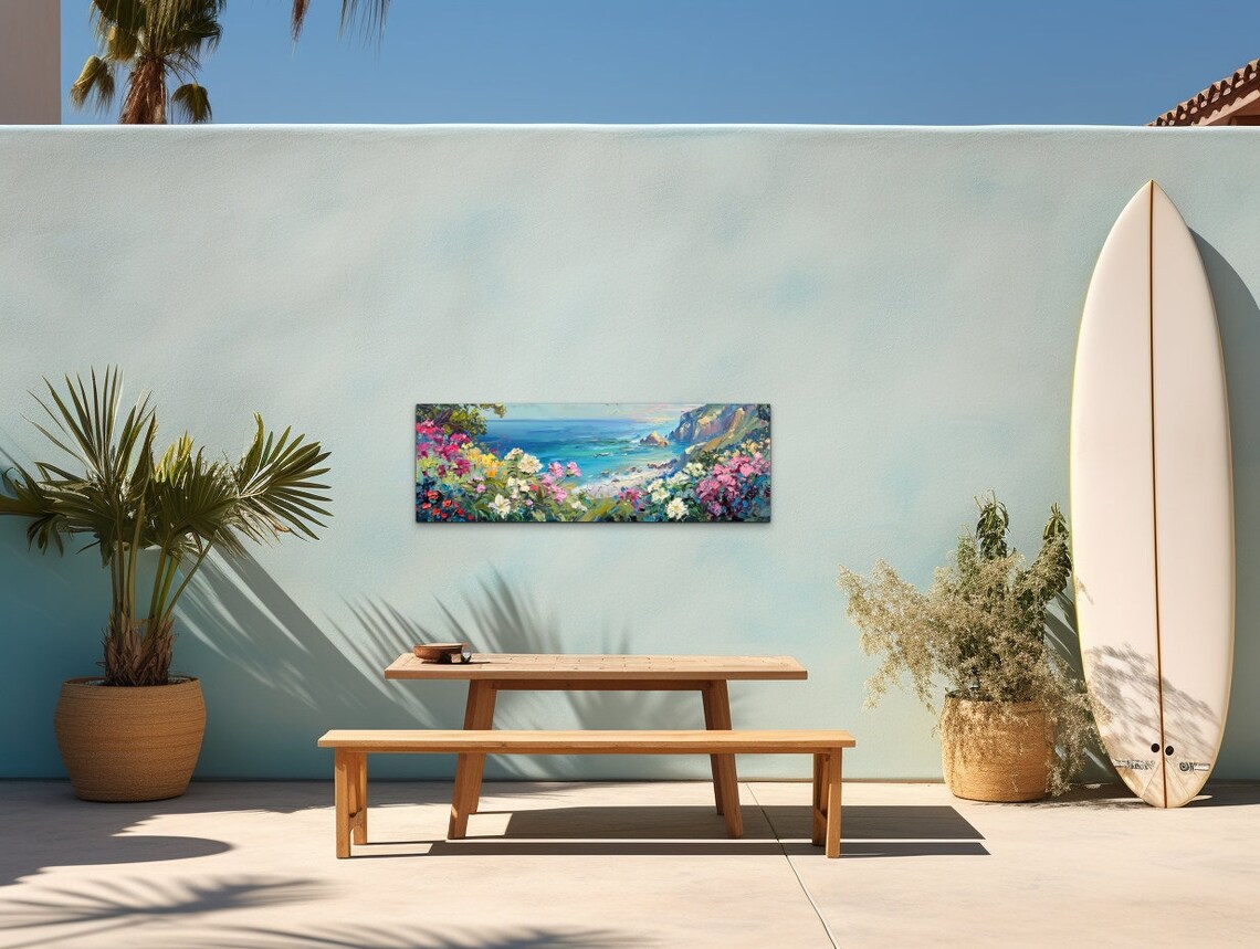 California Beach Flower Botanical Wall Art Print - Image 6