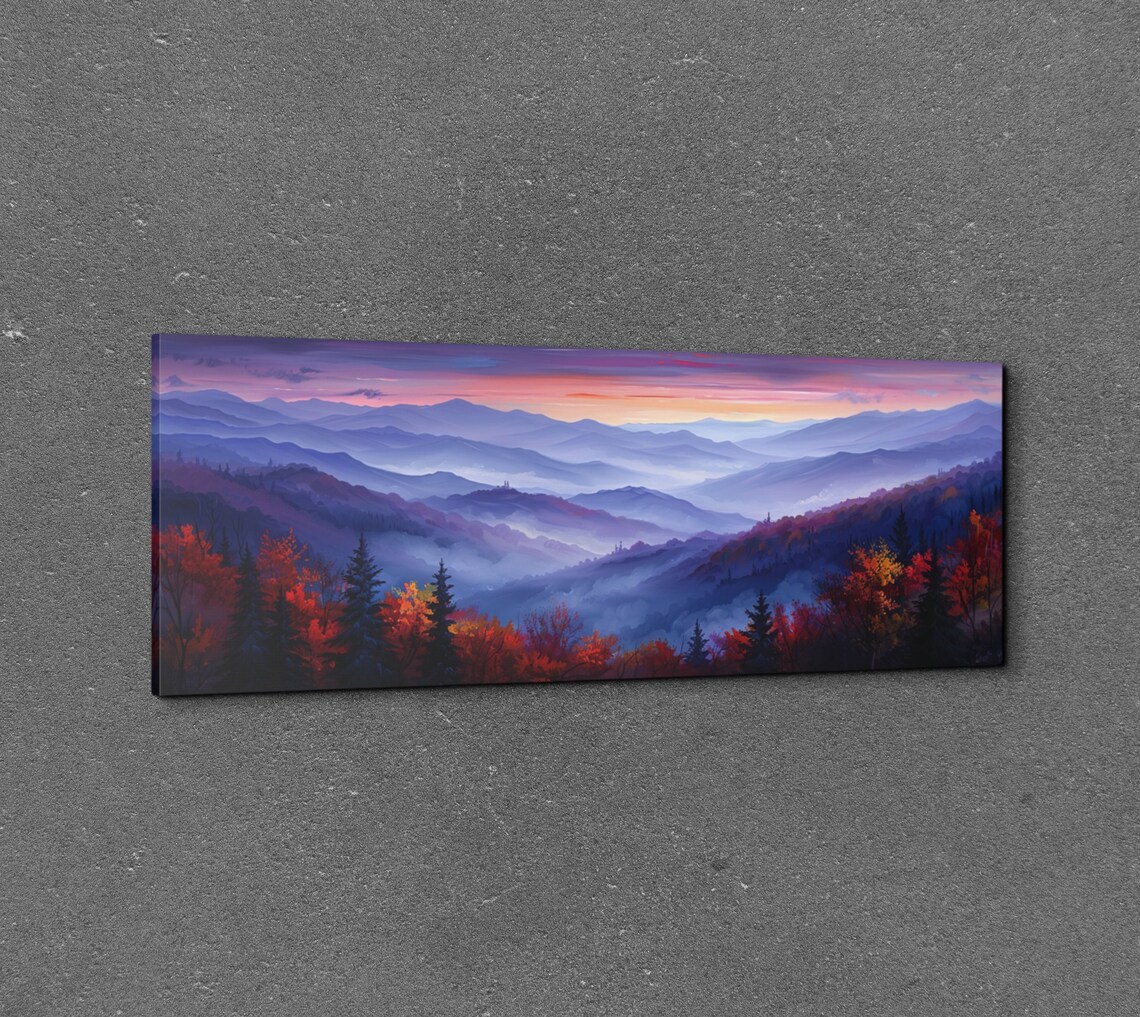 Misty Mountain Valley, Scenic Sunrise Landscape - Image 7