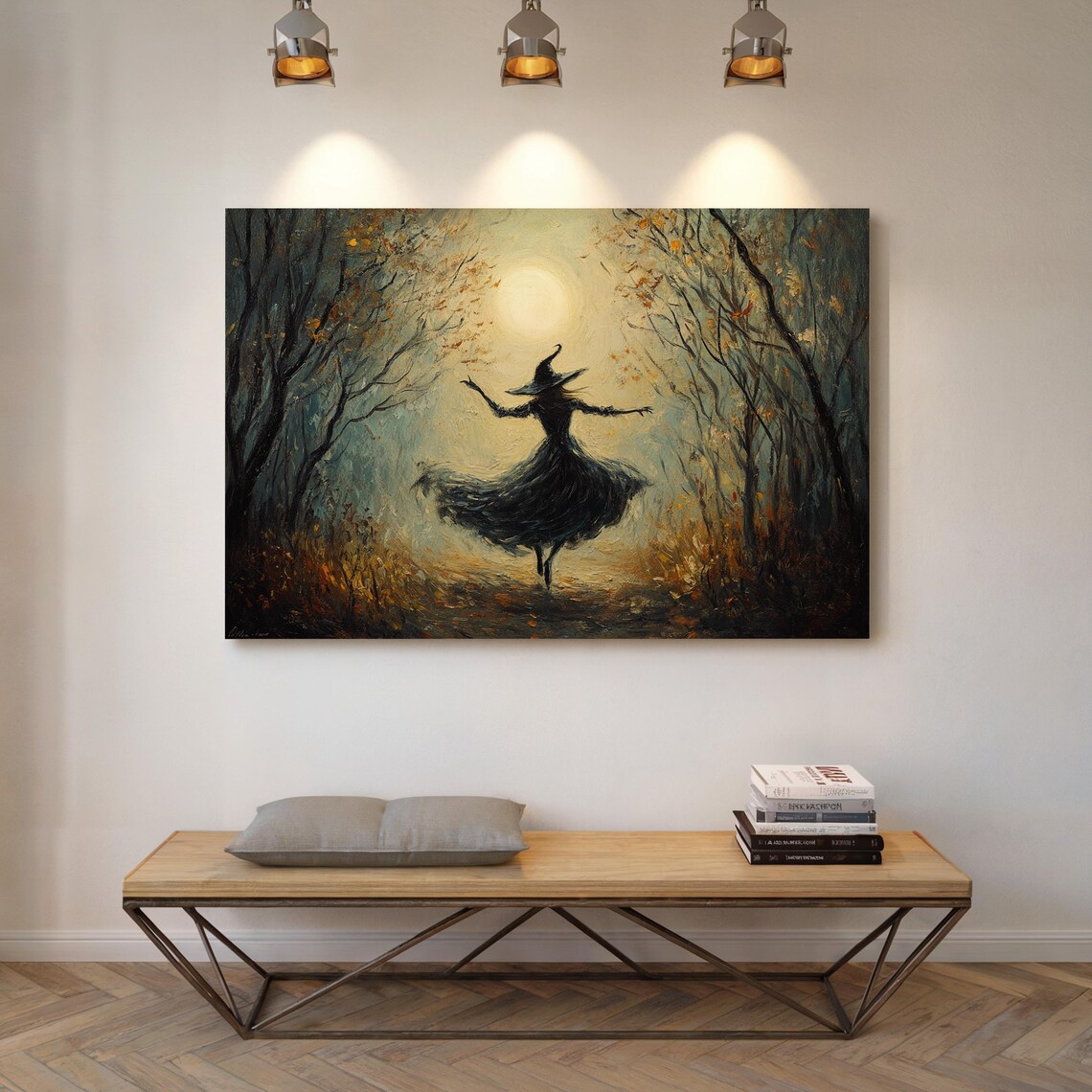 Enchanted Witch Dancing Under Moonlight Art Print - Image 6