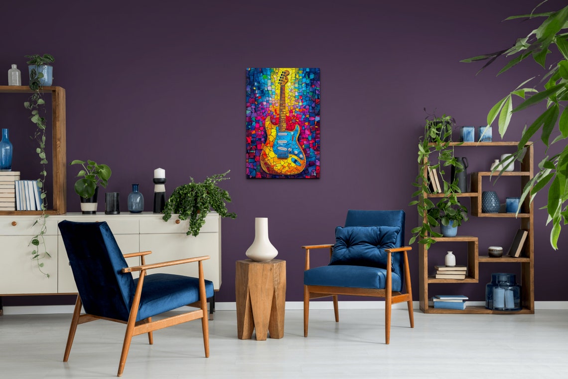 Pop Art Guitar Poster - Image 6