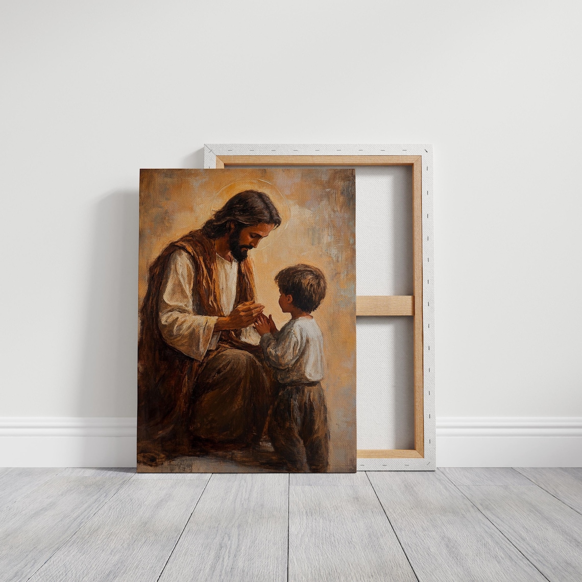 Jesus Teaching A Child, Inspirational Home Decor - Image 7
