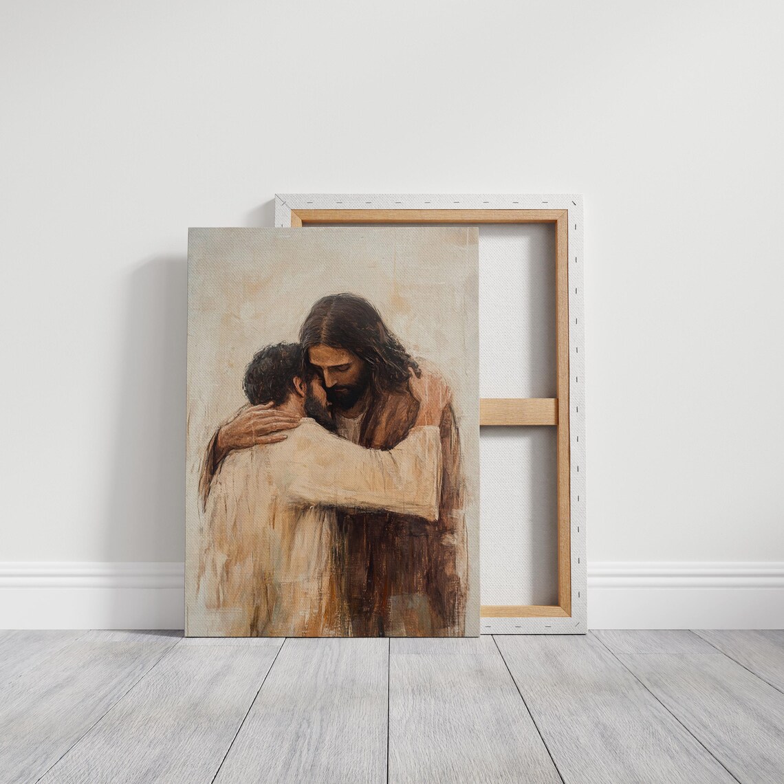 Jesus Embracing Man Christian Wall Art, Forgiveness - Image 3