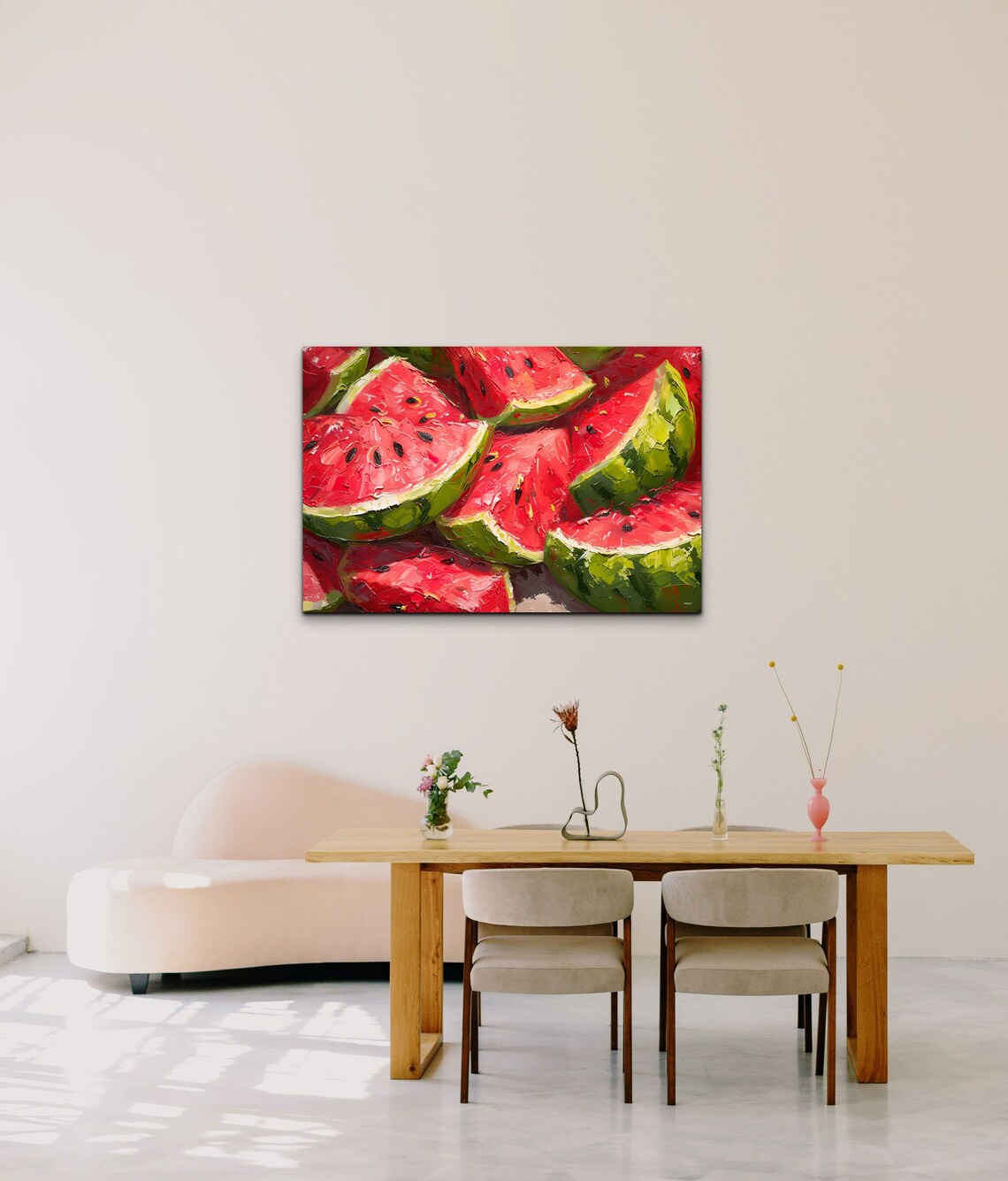 Watermelon Wall Decor Print Kitchen Wall Art Modern Cuisine Kitchen Wall Hanging Watermelon Wall Art Landscape Ready To Hang - Image 6