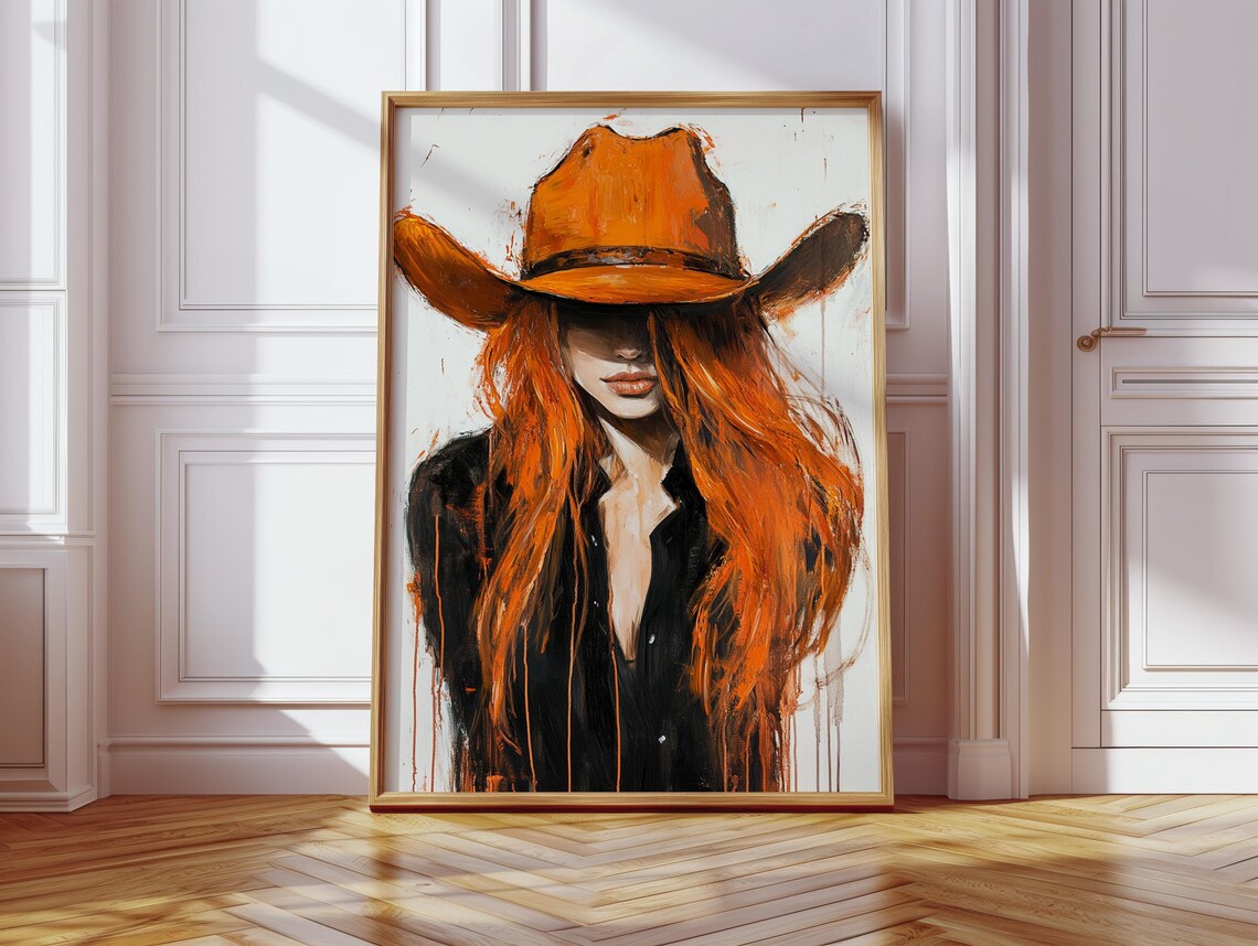 Cowgirl, Western Painting for Home or Office - Image 5