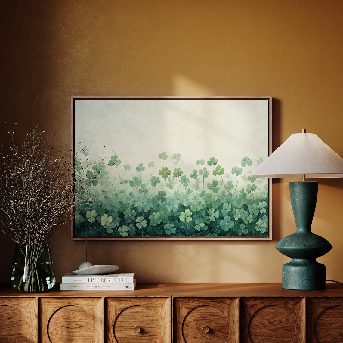 Shamrock Field, Nature Inspired Art Print - Image 5