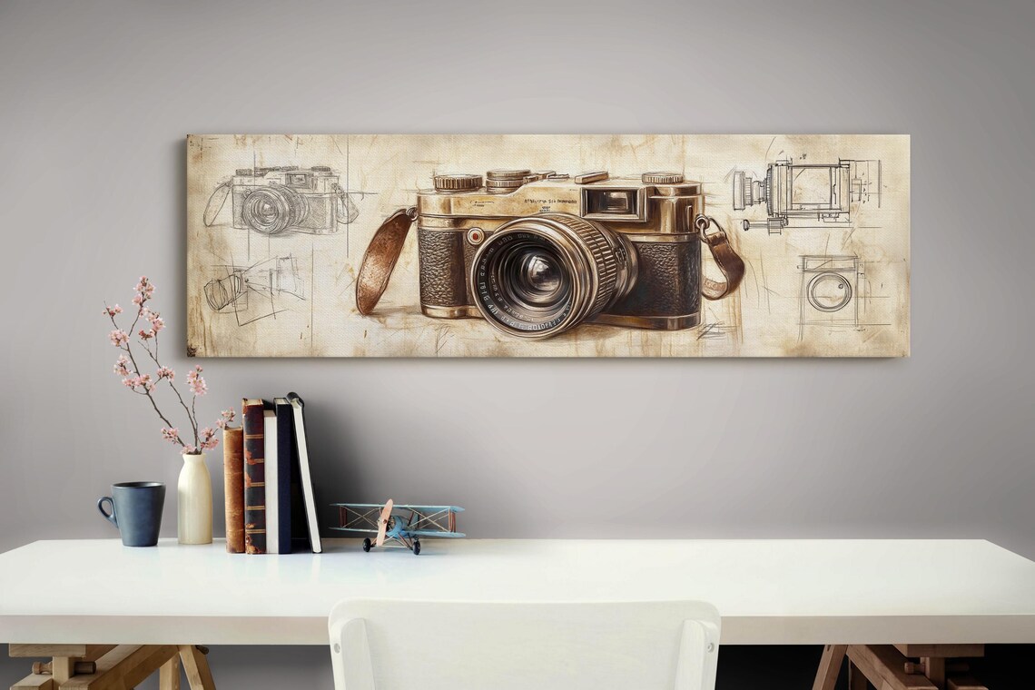 Vintage Camera Art Print, Retro Photography Wall Art - Image 4